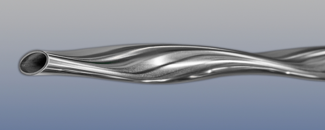 Twisted Oval Tube