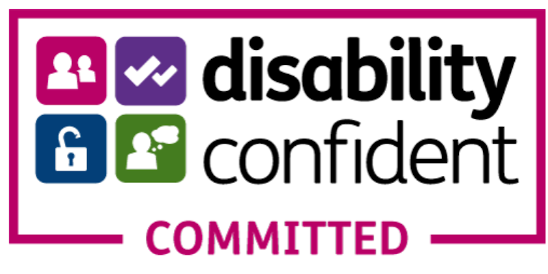 Disability confident committed whitebg