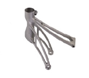 Produced in titanium alloy on a Renishaw AM250 laser melting system